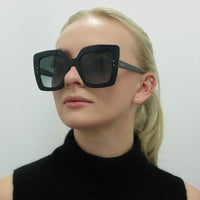 Jimmy Choo Sunglasses AURI/G/S 807 90 Black Dark Grey Gradient