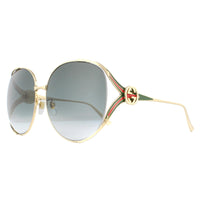 Gucci Sunglasses GG0225S 001 Gold Grey Gradient