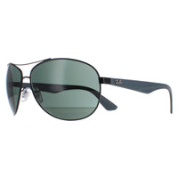 Ray-Ban Sunglasses 3526 006/71 Matt Black Grey Green