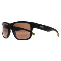Hugo Boss Sunglasses BOSS 1497/S 087 6A Matte Black Brown Polarized