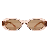 Miu Miu Sunglasses MU06ZS 13T1P1 Noisette Transparent Pink Brown