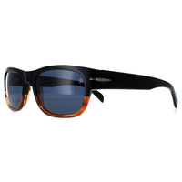 David Beckham Sunglasses DB7035/S 37N KU Black Horn Blue