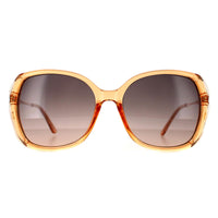 Guess Sunglasses GF0396 57B Shiny Beige Smoke Gradient