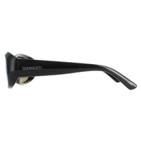 Serengeti Sunglasses Bianca 8980 Shiny Black Mineral Polarized Green 555nm
