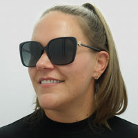 Bvlgari Sunglasses BV8225B 501/T3 Black Grey Gradient Polarized