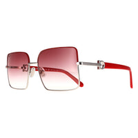 Salvatore Ferragamo Sunglasses SF302SL 049 Silver Red Red Gradient