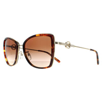Michael Kors Sunglasses MK1067B 101413 Light Gold Dark Tortoise Brown Gradient