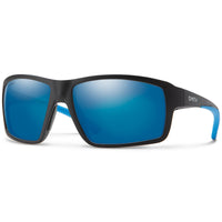 Smith Sunglasses Hookshot 003 QG Matte Black ChromaPop Polarized Blue Mirror