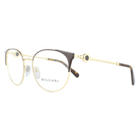 Bvlgari Glasses Frames BV2203 2034 Brown Pale Gold Women