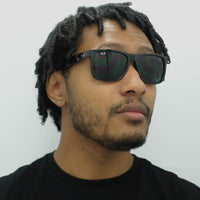 Ray-Ban Sunglasses Justin 4165 601/71 Shiny Black Green