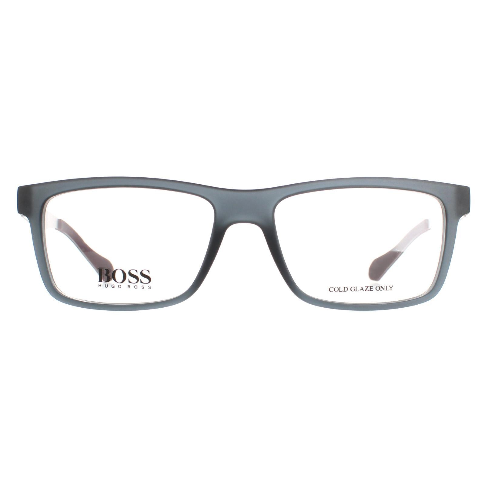 Hugo Boss Grey Lens Inner Blue Matte Black Sunglasses main image 0
