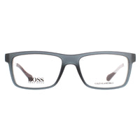 Hugo Boss Glasses Frames BOSS 0870 05G Dark Grey Matte Ruthenium Men