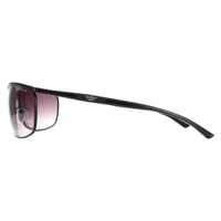 Police Sunglasses S8647 0531 Total Semi Matte Black Smoke Gradient