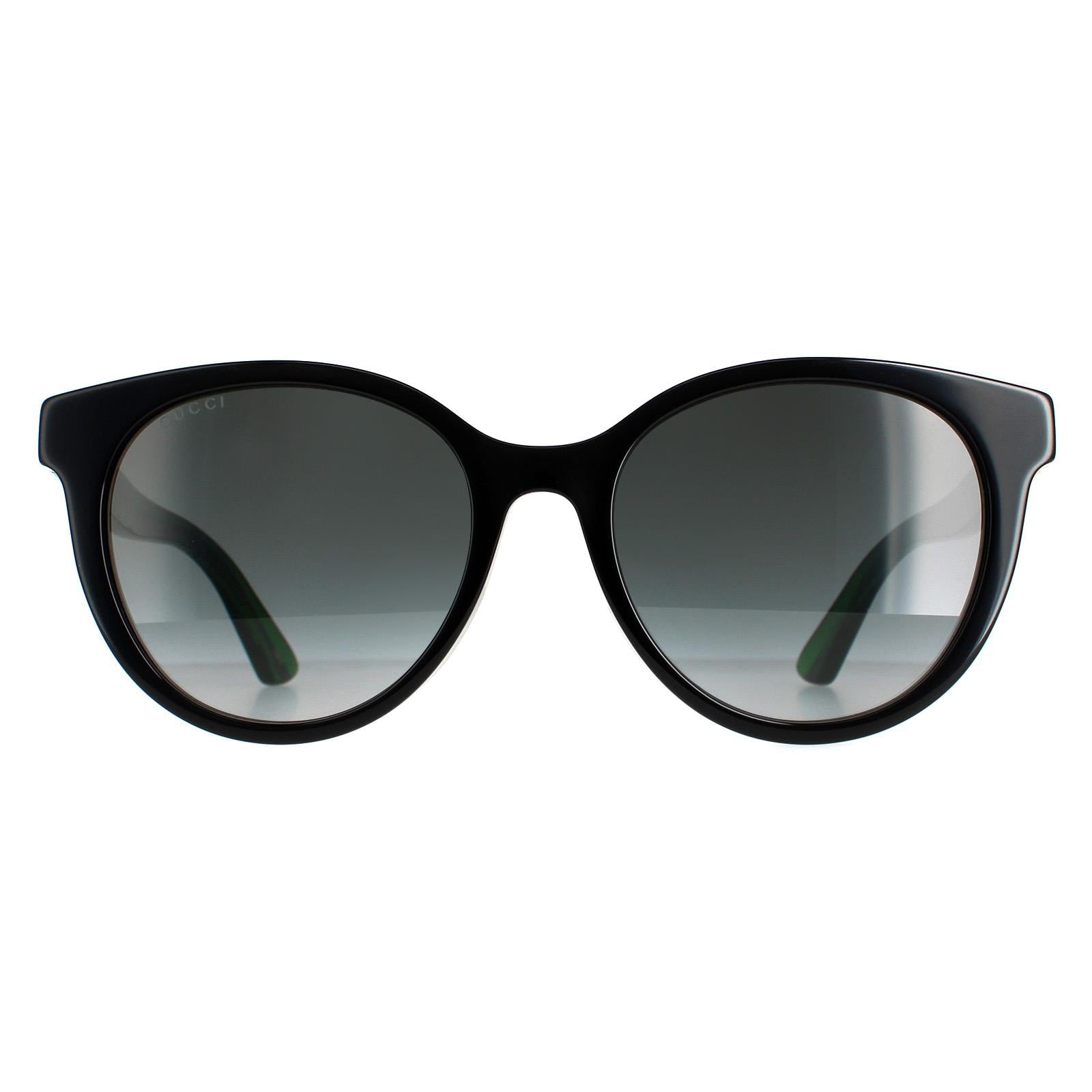 Gucci Sunglasses GG0702SKN 004 Black With Green and Red Grey 