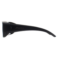 Montana Fit Over Glasses Sunglasses FO4 Matte Black Smoke Polarized