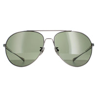 Chopard Sunglasses SCHD57M 568P Titanium Gunmetal Grey Green Polarized