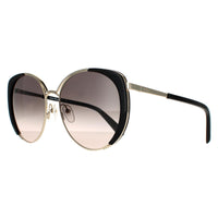 Salvatore Ferragamo Sunglasses SF207S 733 Light Gold Black Grey Gradient