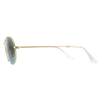 Ray-Ban Sunglasses Oval RB3547 001/3M Gold Blue Grey Gradient