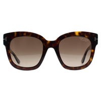 Tom Ford Sunglasses Beatrix FT0613 52H Dark Havana Brown Polarized