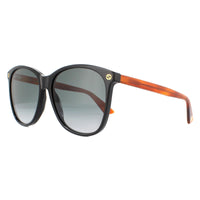 Gucci Sunglasses GG0024S 003 Black Brown Grey Gradient