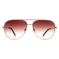 Quay Sunglasses High Key Mini GLD Gold Brown Gradient