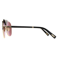 Chopard Sunglasses SCHF22 300Z Shiny Rose Gold Brown Silver Mirror Polarised
