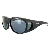 Polaroid Suncovers Fitover Sunglasses 9005/S DL5 Y2 Matte Black Grey Polarized