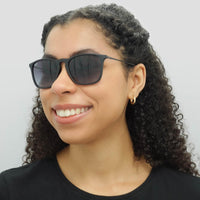 Ray-Ban Sunglasses Chris 4187 622/8G Rubber Black Gradient Grey