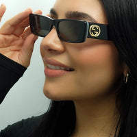 Gucci Sunglasses GG0516S 001 Black Grey