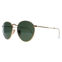 Ray-Ban Sunglasses Round Metal 3447 001 Gold Green 53mm