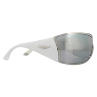 Police Sunglasses S8103V Origins 9 579X Shiny Palladium Smoke Silver Mirror