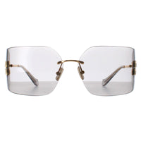 Miu Miu Sunglasses MU54YS 5AK30B Gold Light Grey