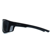 Relay Wrap Unisex Matte Black and Grey Grey Polarized Fastlane Sunglasses