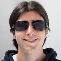 Prada Sport Sunglasses 53NS 7AX5W1 Black Grey Gradient Polarized