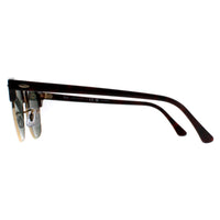 Rayban Sunglasses Clubmaster 3016 990/58 Red Havana Green Polarized Large 51mm