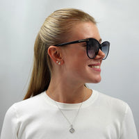 Tom Ford Sunglasses Maxim FT0787 01B Shiny Black Smoke Grey Gradient