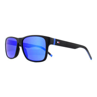 Tommy Hilfiger Sunglasses TH 1718/S 0VK Z0 Matte Black Blue Blue Mirror
