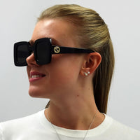 Gucci Sunglasses GG0780S 005 Black Grey