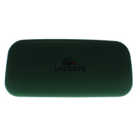 Lacoste large green clamshell Sunglasses Case w cleaning cloth or microfibre bag