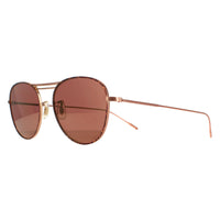 Oliver Peoples Sunglasses OV1226S Cade 5037E4 Rose Gold Burgundy Dark Violet Mirror Gold