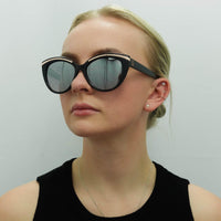 Guess Sunglasses GF0357 01U Black Silver Mirrored