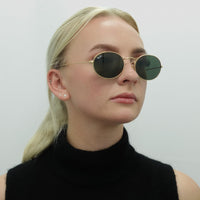 Ray-Ban Sunglasses Oval RB3547 001/31 Gold Green