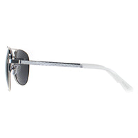Guess Sunglasses GF0251 10A Shiny Light Nickeltin Smoke