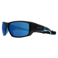 Cairn Sunglasses Skim 102 Matte Black Azure Flash Blue Mirrored Hydrophobic Watersports