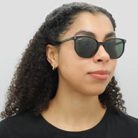 Ray-Ban Sunglasses RB2197 Elliot 901/31 Polished Black G15 Green