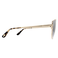 Tom Ford Sunglasses Jacquelyn 0563 28C Shiny Rose Gold Smoke Mirrored