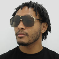 Gucci Sunglasses GG0291S 002 Gold and Black Brown