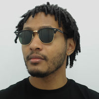 Ray-Ban Sunglasses Clubmaster 3016 W0365 Black Green G-15 Large 51mm