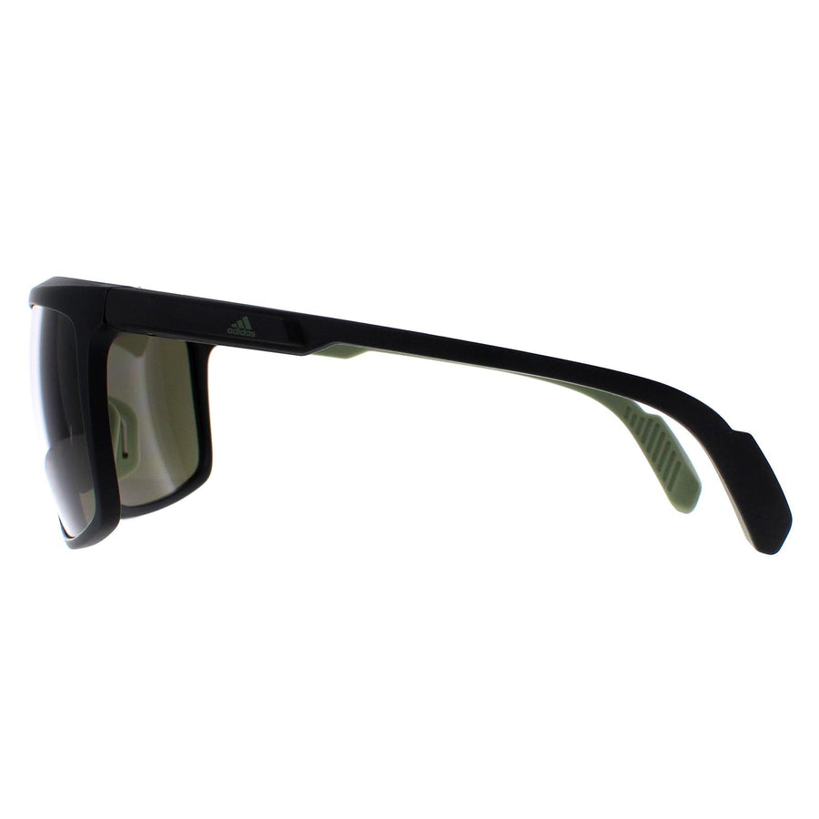 Adidas Sunglasses SP0032-H 02N Antique Black Kolor Up Green