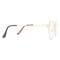 Montana Reading Glasses HBLF54-A Gold Blue Light Block +3.00